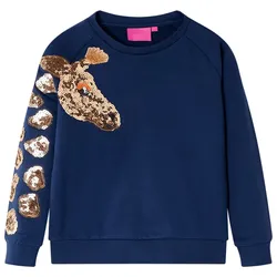 Kinder-Sweatshirt Marineblau 104