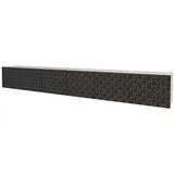 altdecor VIRA Lowboard 300 cm Schwarz/Holzwerkstoff