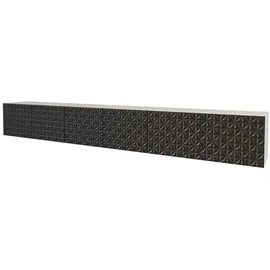 altdecor VIRA Lowboard 300 cm Schwarz/Holzwerkstoff