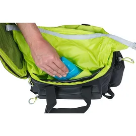 Basil Miles XL Pro Gepäckträgertasche schwarz/lime