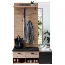VOLEO BUFFALO Garderoben-Set 126x202x38 Eiche