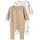 NAME IT Oxford Bear Schlafanzug 2 Einheiten Oxford Tan 3 Jahre