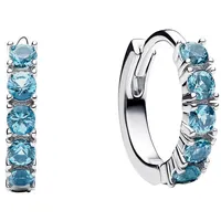 Pandora Creolen 293849C01 Hellblau Silber