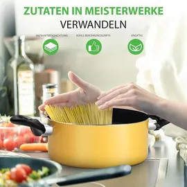 NutriChef Topf-Set 15-tlg. Topf + Pfanne