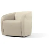 Egoitaliano Sessel Charlottaas Clubsessel, Designsessel, modern und zeitlos, bequem, drehbar, kompakte Stellmaße, Solitärsessel beige