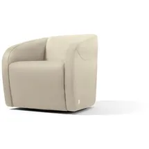 Egoitaliano Sessel Charlottaas Clubsessel, Designsessel, modern und zeitlos, bequem, drehbar, kompakte Stellmaße, Solitärsessel beige