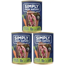 SIMPLY FROM NATURE Ente mit Karotte 3 x 400 g