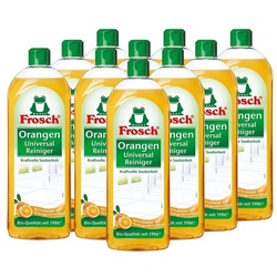 FROSCH 10x Frosch Orangen Universal Reiniger 750 ml Allzweckreiniger