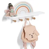 Zeller Wandgarderobe Rainbow Weiß