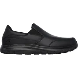 SKECHERS Herren Flex Advantage Sr Bronwood Trainers, Black Leather, 39.5 EU