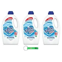 3x Paglieri Mon Amour Blu Mare Waschmittel - Waschmaschine Flüssigwaschmittel - verbesserte Formel mit zusätzlichem Duft,39 Wäschen 1560ml + Beni Culinari Kostenloser Schlüsselanhänger