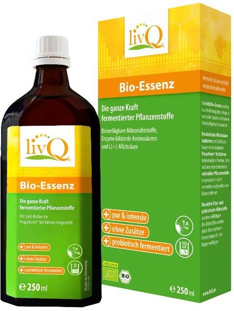 livQ - Bio-Essenz, pur und intensiv Flüssigkeit 250 ml