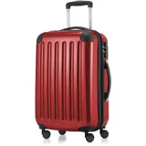 Hauptstadtkoffer - Alex - 4 Doppel-Rollen Handgepäck Hartschalen-Koffer Trolley Rollkoffer Reisekoffer, 55 cm, 42 L, Rot