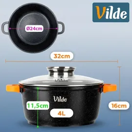 VILDE Kochtopf 24 cm rund