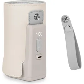 lionelo Thermup Go Plus - bærbar flaskevarmer | Farve Beige_Sand