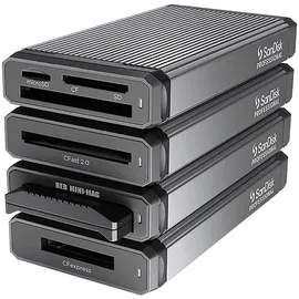 SanDisk PROFESSIONAL PRO-READER Red MINI-MAG Edition USB 3.2 (Gen 2), Schwarz