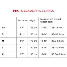 G-Form Pro-S Blade Schienbeinschoner Schwarz XL