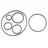 Pollin-Choice Vierkant-Antriebsriemen 1,2 mm, Ø 18 mm, 30 mm