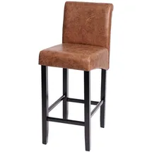 Proregal Barhocker gepolstert mit Lehne 75 cm Braun
