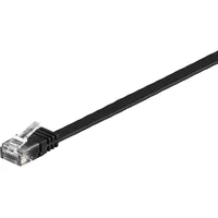 goobay Flachkabel U/UTP Cat6 schwarz 10, 0m 95381
