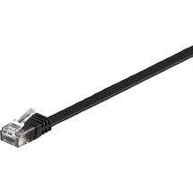 goobay Flachkabel U/UTP Cat6 schwarz 10, 0m 95381