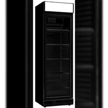CombiSteel Kühlschrank 1 Glastür Schwarz