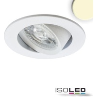 ISOLED LED Einbauleuchte Slim68 Alu weiß, rund, 9W, warmweiß, Dali dimmbar
