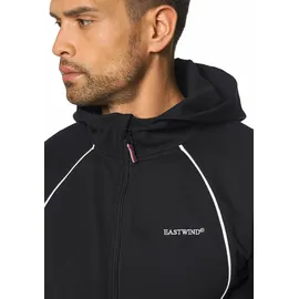 Eastwind Jogginganzug EASTWIND, Herren, Gr. 60/62 (XXL), schwarz, angeraute Sweatware, Obermaterial: 60% Baumwolle, 40% Polyester. Kapuzenfutter: 60% Baumwolle, 40% Polyester, unifarben, bequem, Sportanzüge Jogginganzug