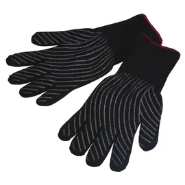 Master Class Ofenhandschuhe 2 x 32 cm Kunststoff Schwarz