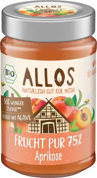 Allos Frucht Pur Aprikose bio 200g