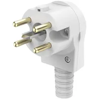 Hama Xavax Schutzkontaktstecker 5-polig (Herdanschluss mit gewinkeltem Stecker, Stecker