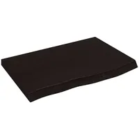 VidaXL Waschtischplatte Dunkelbraun 60x40x(2-6)cm Massivholz Behandelt