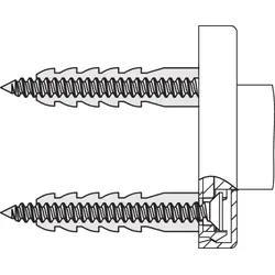 Hewi Befestigung BM211 reinweiß, für Haltegriffe