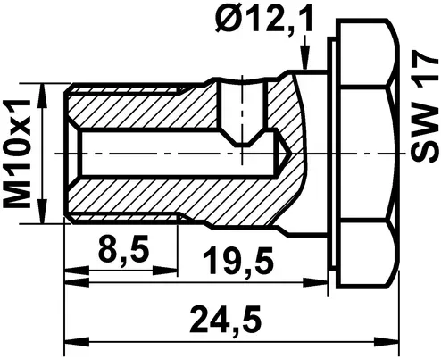 ATE Hohlschraube 03352003021 für STEYR VAG BMW Mercedes Porsche