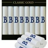 DUDU N GIRLIE Herren-Taschentücher mit Satin-Bordüre, mit blauen bestickten Initialen, B, Einheitsgröße