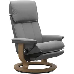 Stressless Admiral | Power Sessel M Batick Wild Dove Eichefarben