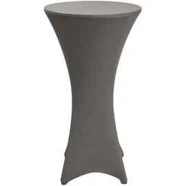 Beautissu Stehtischhusse Ø80-85cm Anthrazit