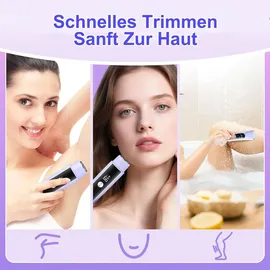 misuke 2-in-1-Damenrasierer Lila
