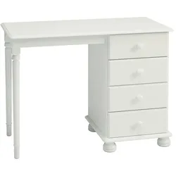 Ebuy24 Richard Schreibtisch 4 Schubladen weiss.