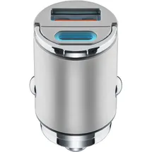 Cellular Line Micron Multiport Car Charger - iPhone, Samsung, Xiaomi, Oppo and other Smartphones and Tablets Mini-Autoladegerät mit 2 Anschlüssen, 30W