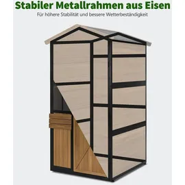 MCombo Gartenschrank 1,17 x 2,75 m Natur