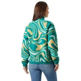 HELLY HANSEN Imperial Printed Pile Snap Fleece Barely Blue S