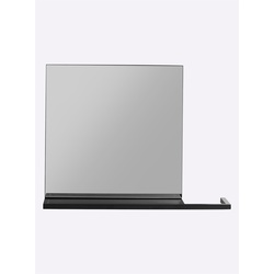 Spiegel HEINE HOME, schwarz, B:46,5cm H:35cm T:11cm, Spiegel