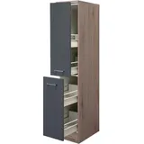 Flex-Well Exclusiv Demi-Apothekerschrank Morena 30 cm Basaltgrau matt - San Remo