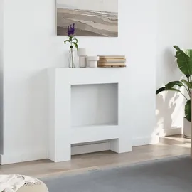 vidaXL Kaminumrandung 81 x 18 x 82 cm Weiß