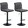 CLP 2er Set Barhocker Calma Stoff I Höhenverstellbarer Barstuhl Mit Metallgestell I Thekenhocker Mit Integrierter Fußstütze