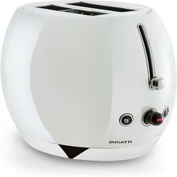 BUGATTI – Romeo Toaster, weiße Farbe – einfarbige Oberfläche – 220–240 Volt