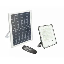 Gtv 200 Watt LED Solar Fluter Solarbetrieben 280 x 262 x 37mm mit Fernbedienung Kaltweiß 2000 Lumen