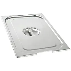 Stalgast Edelstahl GN-Deckel mit Aussparungen für Fallgriffe, Serie STANDARD, GN 1/4