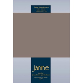 JANINE Topper-Spannbetttuch 5001 Jersey 140 x 200 - 160 x 220 cm taupe